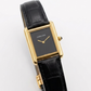 Cartier Tank Style Luxury Square Dial Watch – Black Roman Dial Leather Strap
