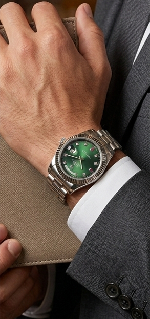 Rolex Oyster Perpetual Datejust Blue Dial Diamond Markers – Stainless Steel