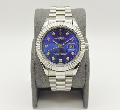 Rolex Oyster Perpetual Datejust Blue Dial Diamond Markers – Stainless Steel