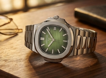 Nautilus-Inspired Luxury Watch: Upgrade Your Wrist Game & Look Sharp.